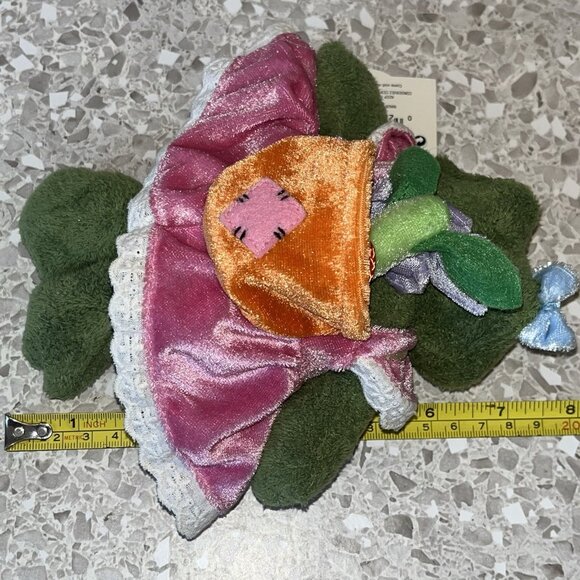 Gund Sweet Peas Ribbirta 60033 Small Plush Frog Flower in Backpack with Tag Toy - Picture 14 of 16